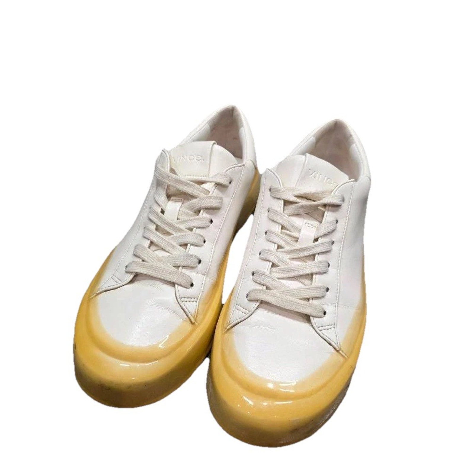 Vince Women’s Gabi Dipped Platform Sneakers White Sz 7.5 S000083
